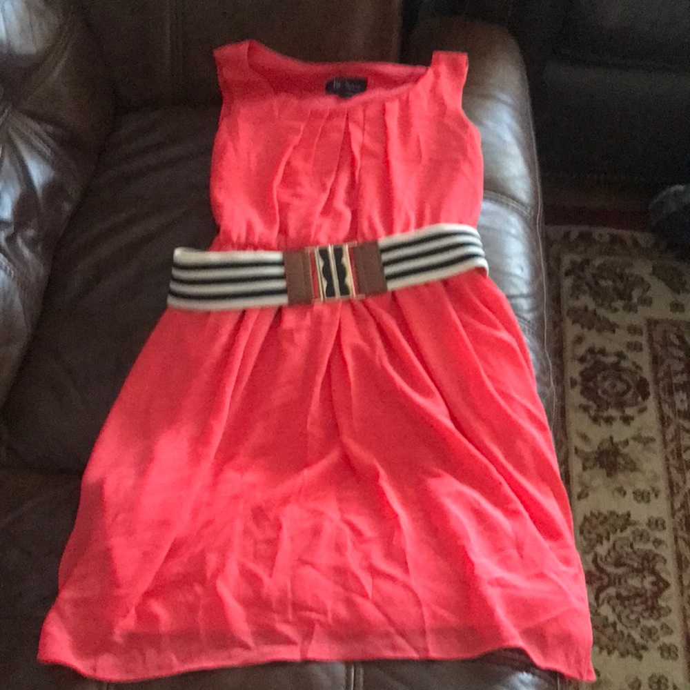 BCX women’s medium orange lined sleeveless dress